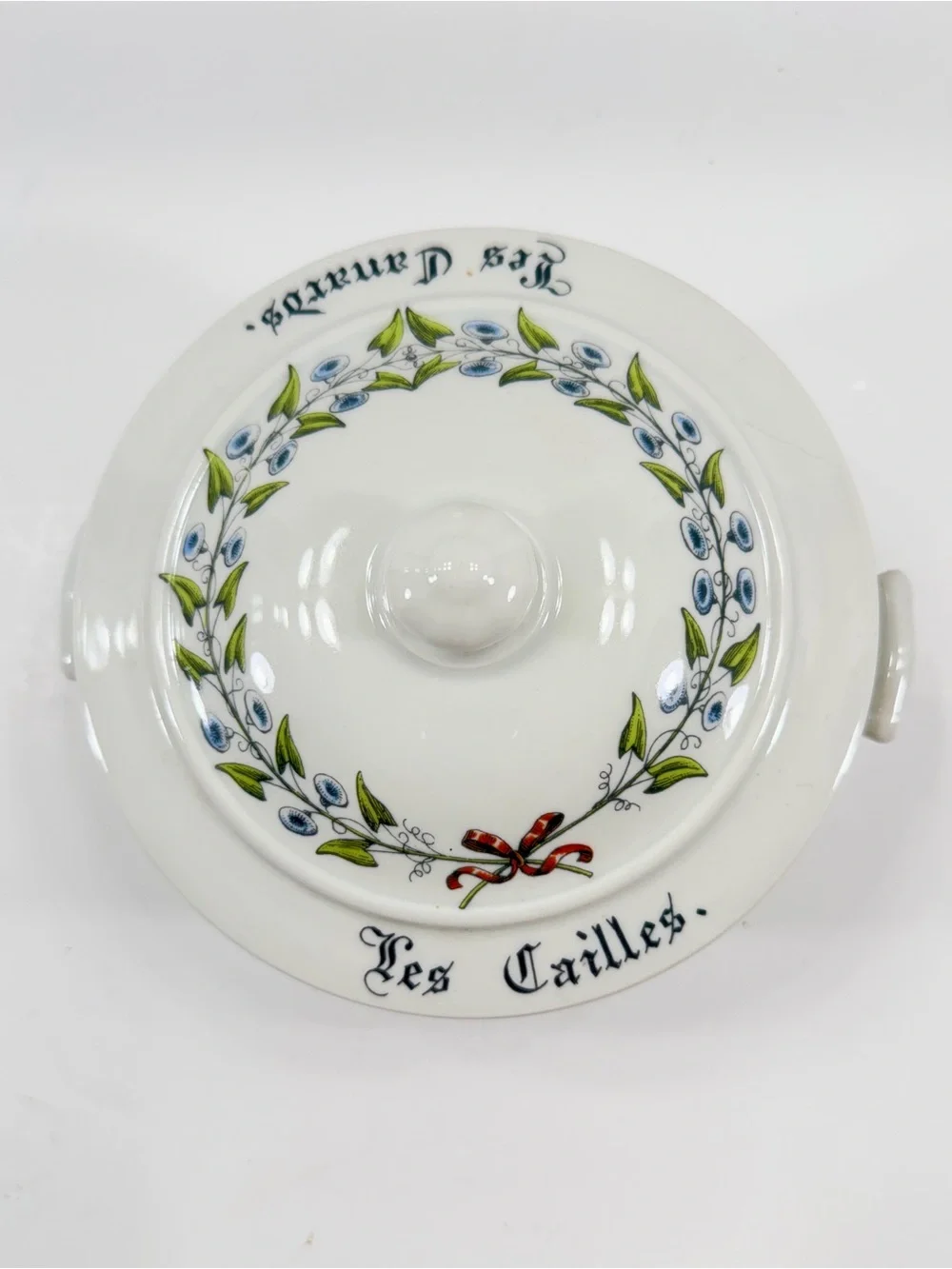 2 Qt Round Covered Casserole Chamord PORCELAINE‎ D' AUTEUIL France Discontinued